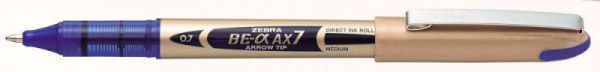 Ручка роллер ZEBRA ZEB-ROLLER BE-& AX7 (EX-JB7-BL) 0,7мм стреловидный пиш. наконечник синий